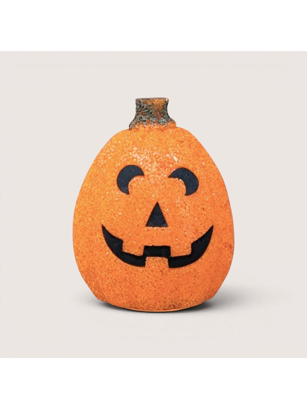 1990s Vintage Popcorn Melted Plastic Jack O'Lantern Light